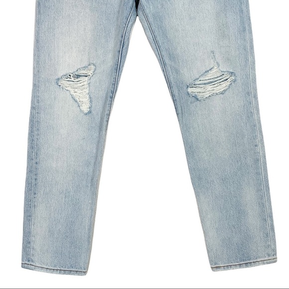 Levi's 501 Distressed High Waist Straight Leg Jeans Size 26 - Picture 5 of 10